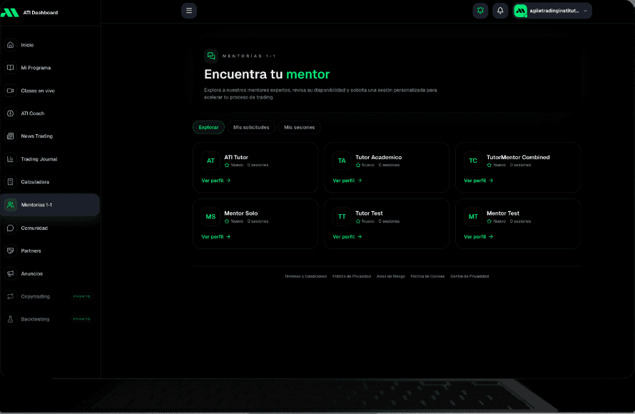 Marketplace de mentorías 1 a 1